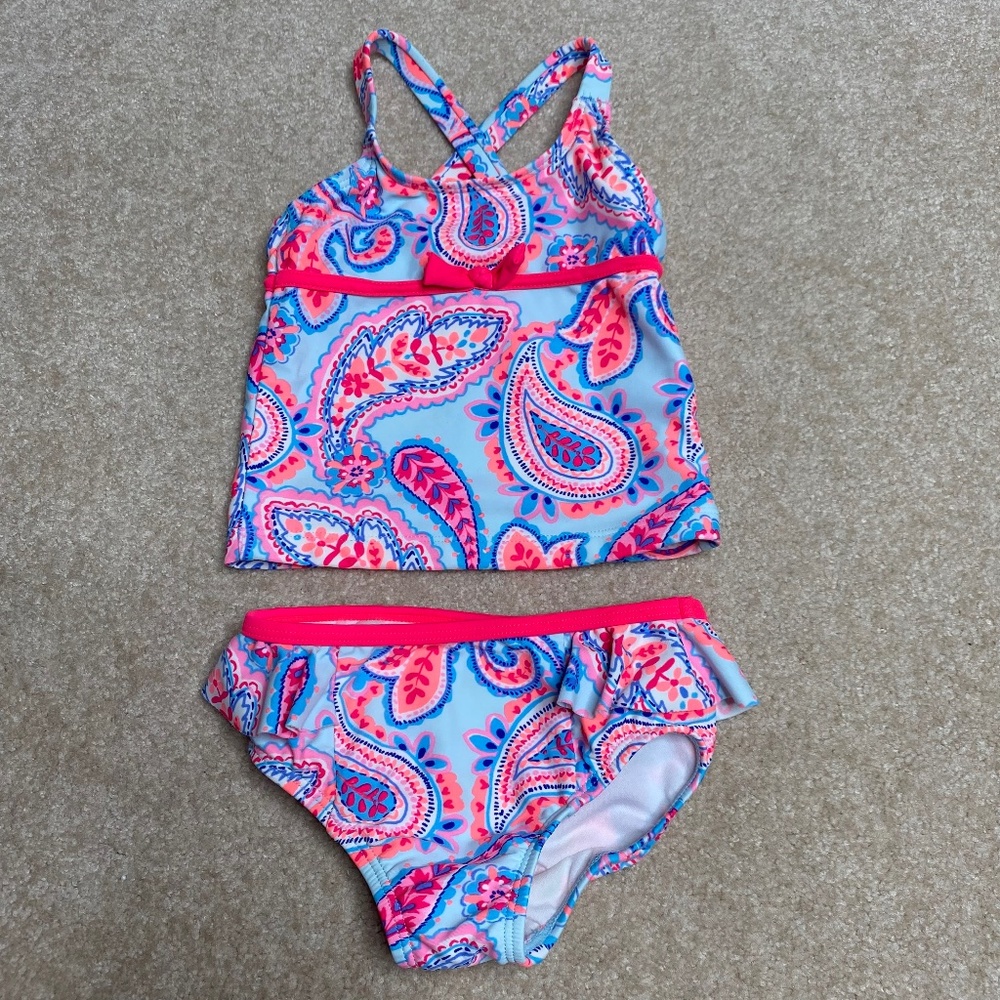 5/$25! Oshkosh two piece vibrant swimsuit size 12-18 months